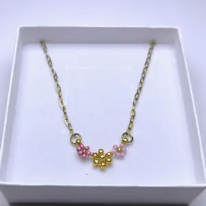 Náhrdelník Růženka - PVD Gold, Miyuki