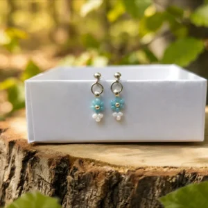 Puzetové náušnice Adria - Miyuki & Ocel