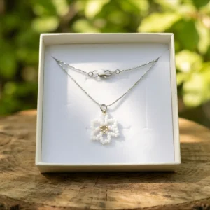Náhrdelník Magnolie - Miyuki & Ocel