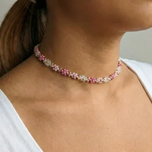 Romantický choker Růženka - Pohádková něha