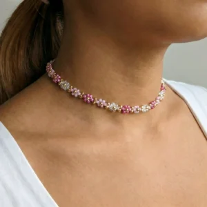 Romantický choker Růženka - Pohádková něha