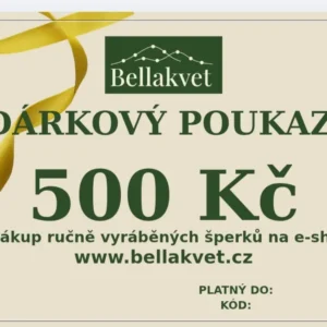Papírový poukaz v hodnotě 500 Kč