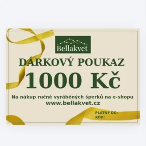 Papírový poukaz v hodnotě 1000 Kč