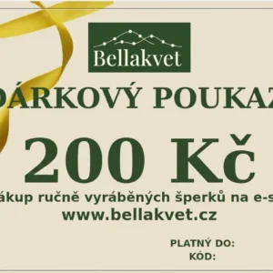 Papírový poukaz v hodnotě 200 Kč
