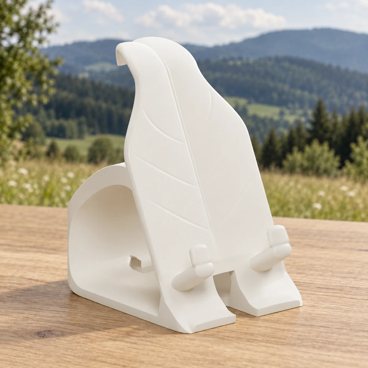 Tichá vlna – krémové PETG v beskydském prostředí, vizualizace skutečného 3D modelu